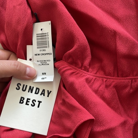 New with tags Aritzia Sunday Best New Cropped top - Picture 4 of 7